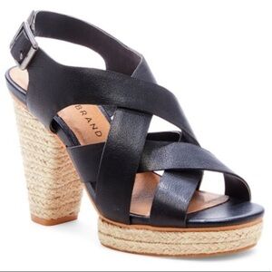 NEW Lucky Brand Cabino Platform Sandals Heels 5.5